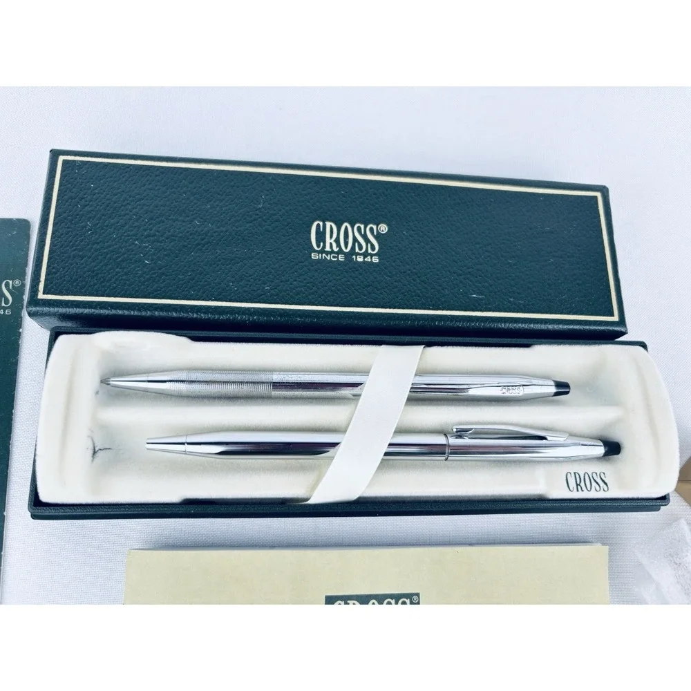 Lot Of Cross Pens & Pencil & Refills - 1 Gold Filled- All Work - Vintage